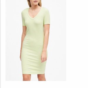 Spacedye Ribbed V-Neck T-Shirt Dress